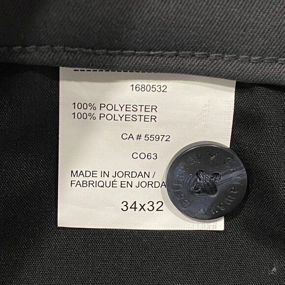 Callaway Golf Pants Mens 34 x 32 Gray Slim Fit Stretch Comfort Waistband - Picture 16 of 16